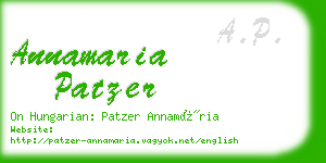 annamaria patzer business card